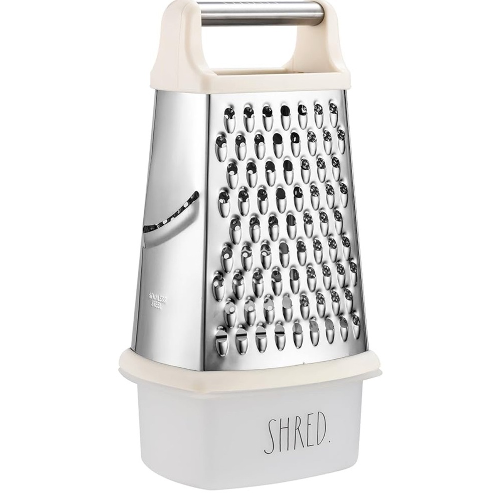 (RESERVED) Rae Dunn Multifunction Grater-Stainless Steel Grater w/container. NWT